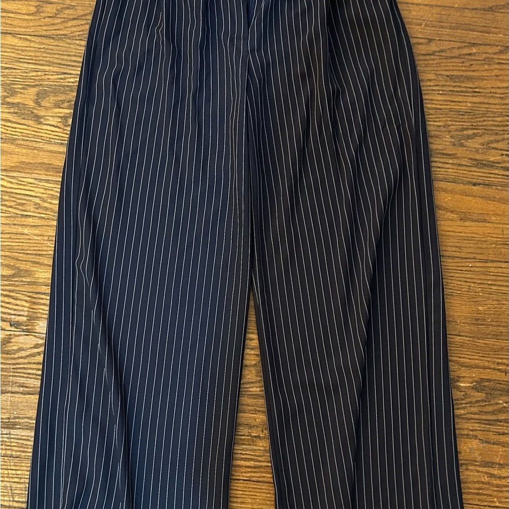 Men's Black Pinstripe Pants
